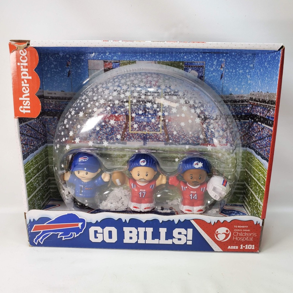 2022 Fisher-Price Little People Collector Buffalo Bills Set Blue Red NFL Allen